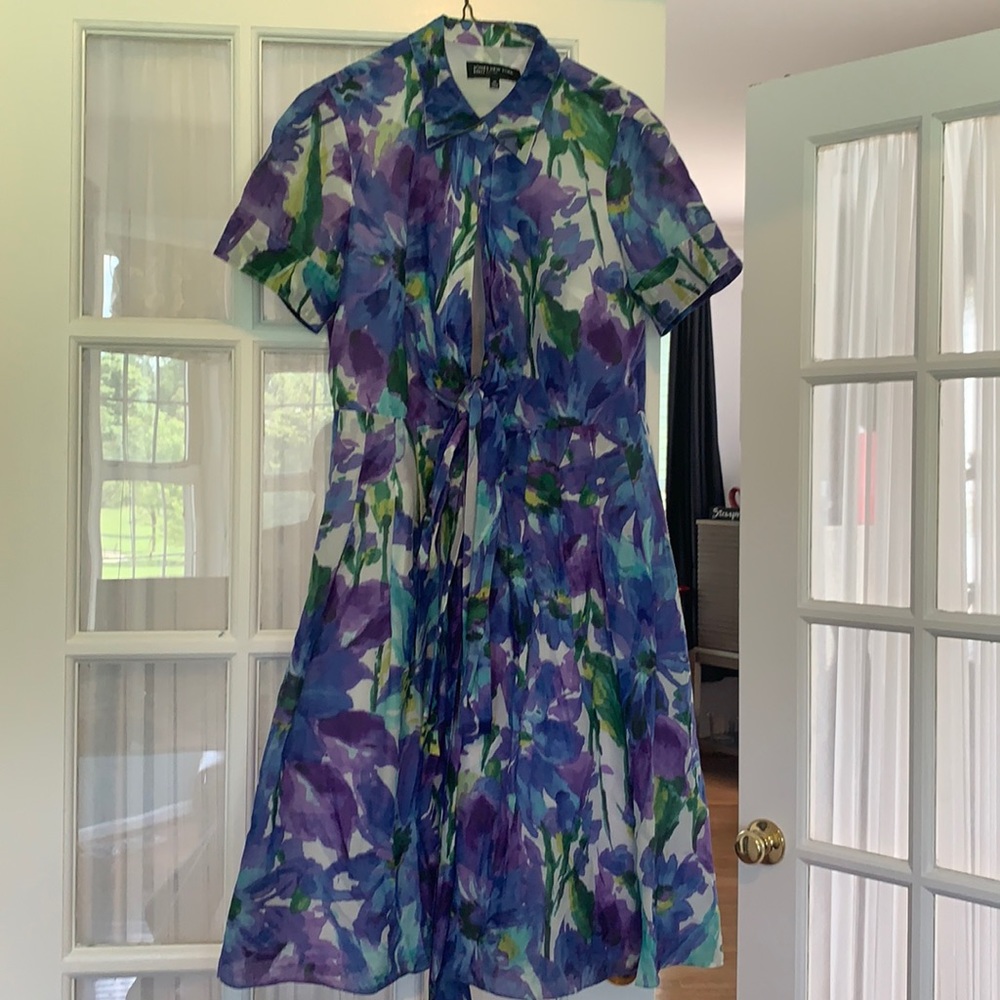 Knee length floral dress 8P